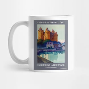 Excursions en Bretagne France Vintage Poster 1923 Mug